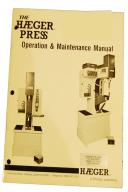 Haeger-Haeger 618 Press, Operations and Maintenance Manual-#618-618-04
